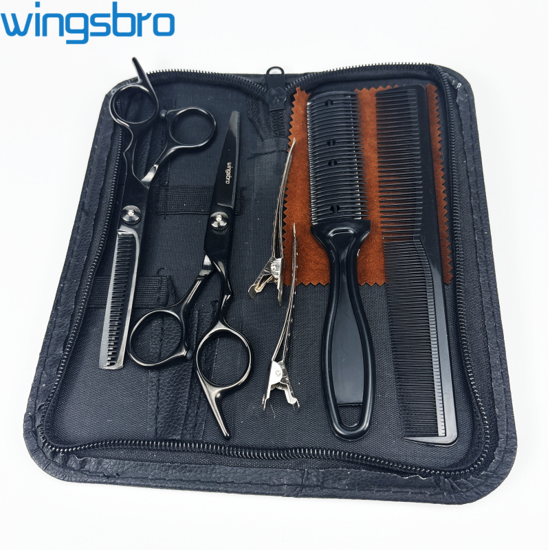 Wingsbro 6.5 Inch Professional Haircutting Scissors Set Flat Scissors ...