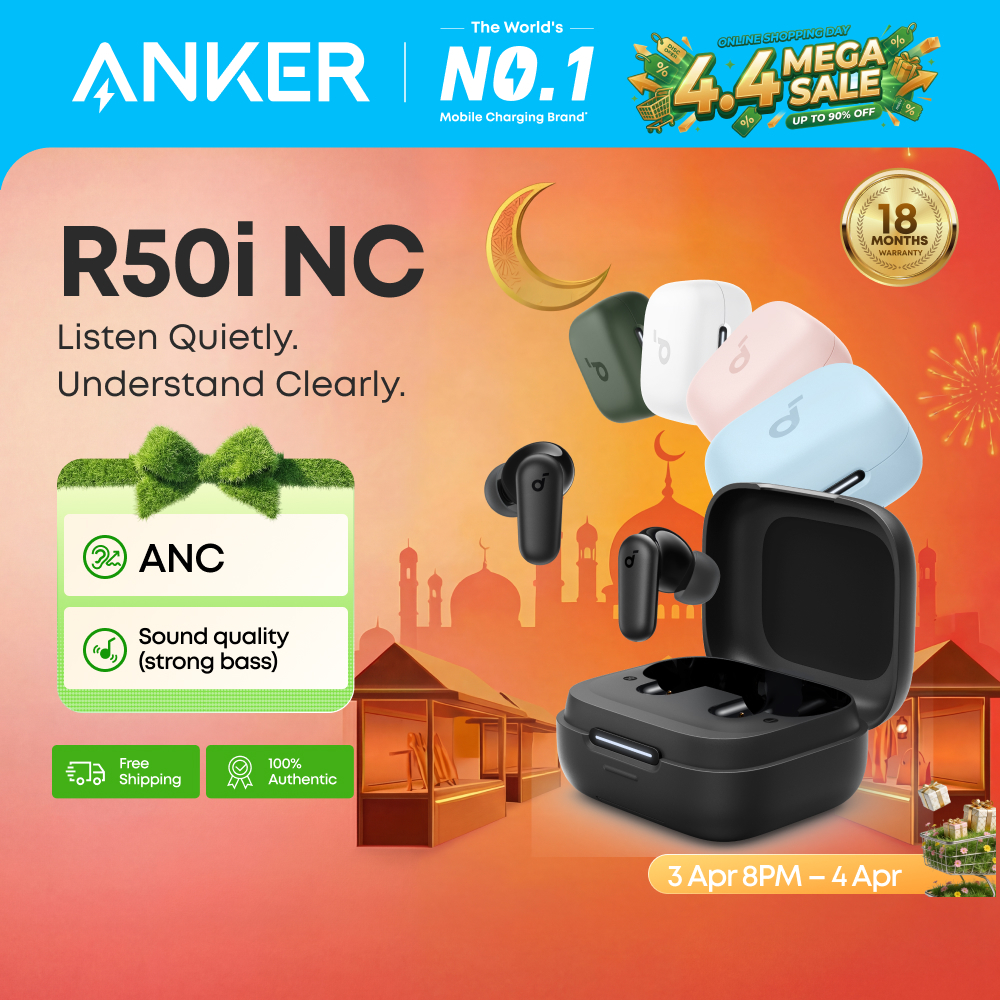 [hot] soundcore by anker R50i / R50i NC True Wireless Earbuds - ANC Bluetooth 5.4 Headphones, 45H Battery Life, IPX4 Water Resistant