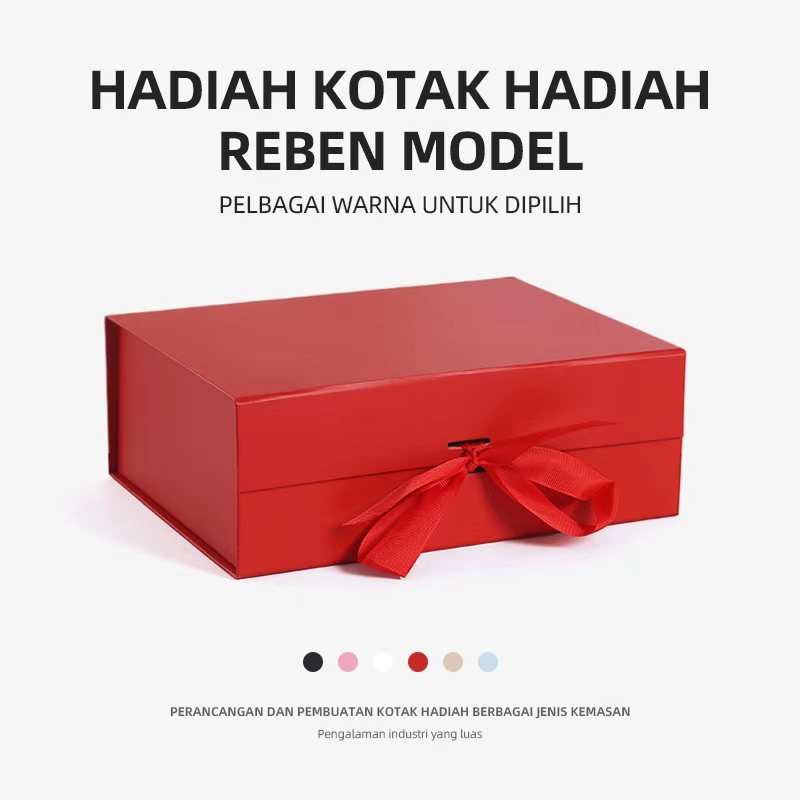 Malaysia kotak hadiah magnetic box premium ribbon gift box kotak besar ...