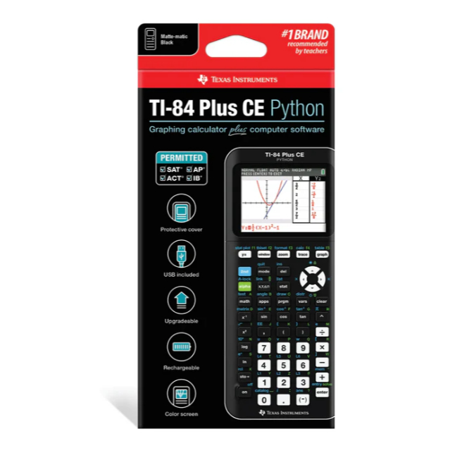 Texas Instruments TI-84 Plus CE Color Graphing Calculator ( Black ...
