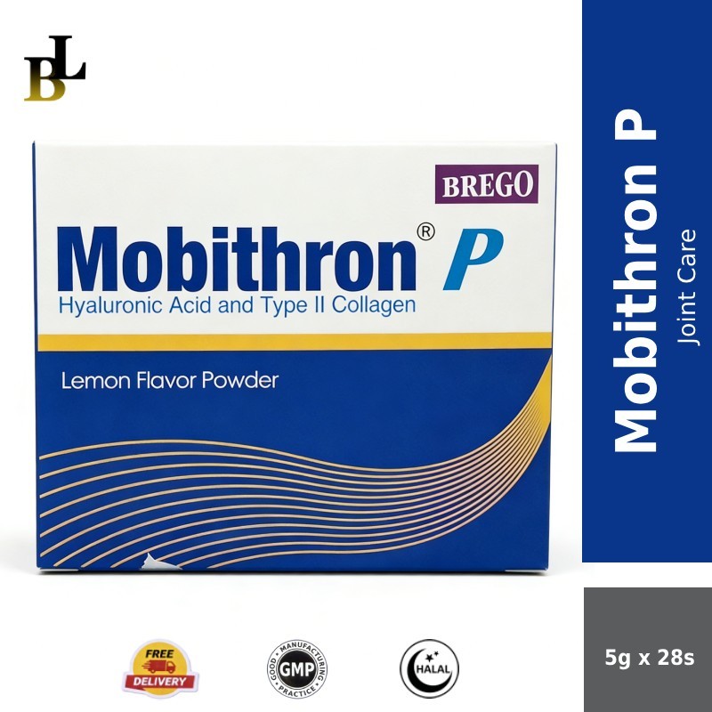 BREGO Mobithron P Joint Care Supplement, 5g x 28 Sachets, Lemon Flavor ...