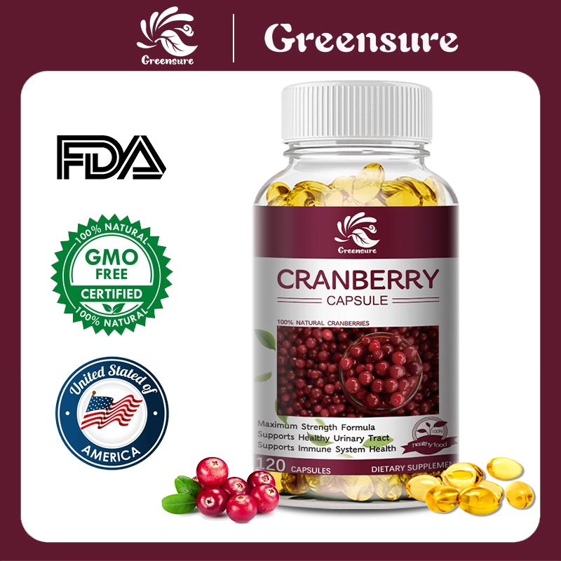 Cranberry Capsules for UTI, Bladder and Urinary System Health ...