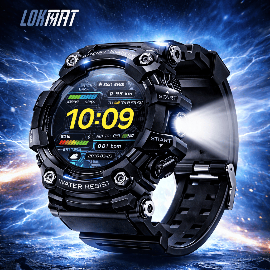 LOKMAT Attack GT 1 2 3 Smart Watch Bluetooth Android Outdoor Sports ...