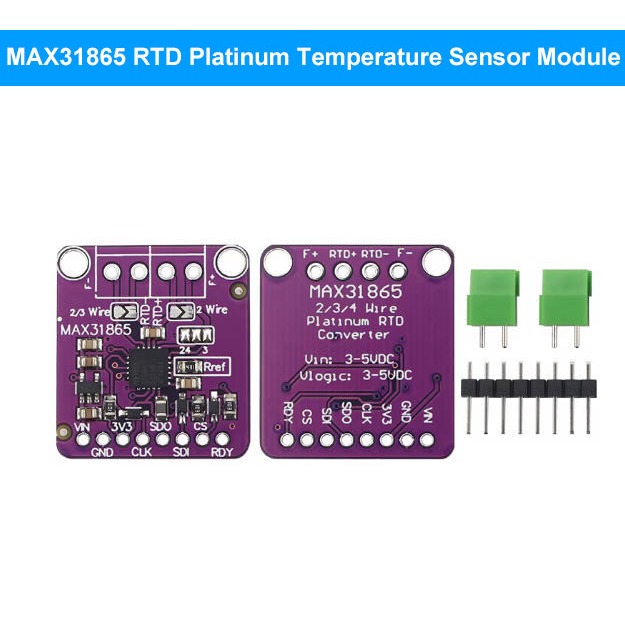 MAX31865 RTD Platinum Temperature Sensor Module, PT100 PT1000 Converter ...