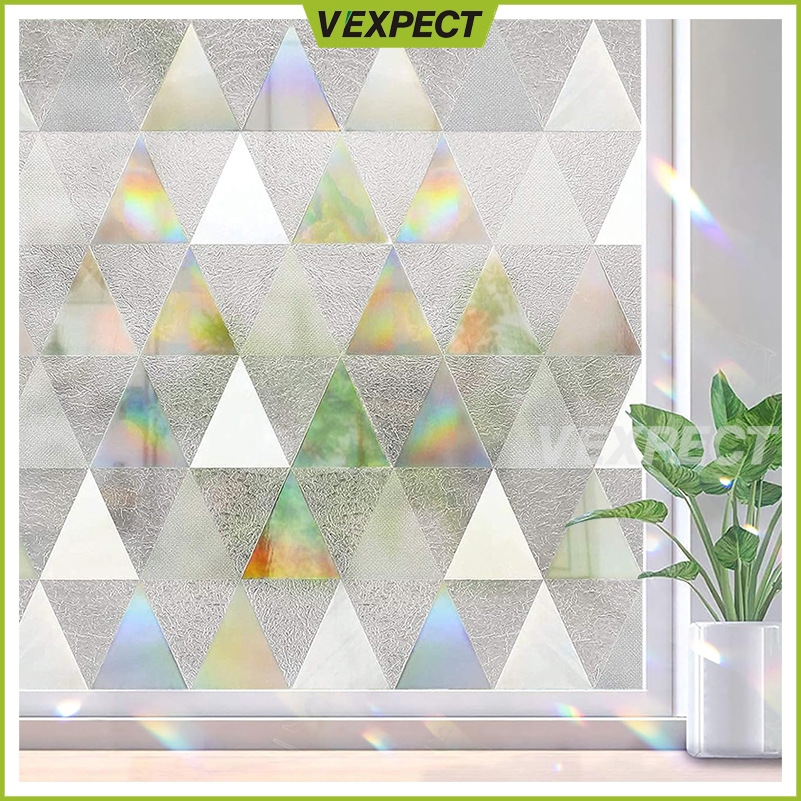 3D Window Film Sticker Privacy, Decorative Glass Film, Removable Static ...