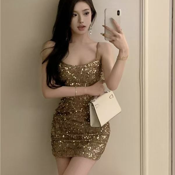 gold dress - Dresses Prices and Promotions - Women Clothes May 2026 |  Shopee Malaysia