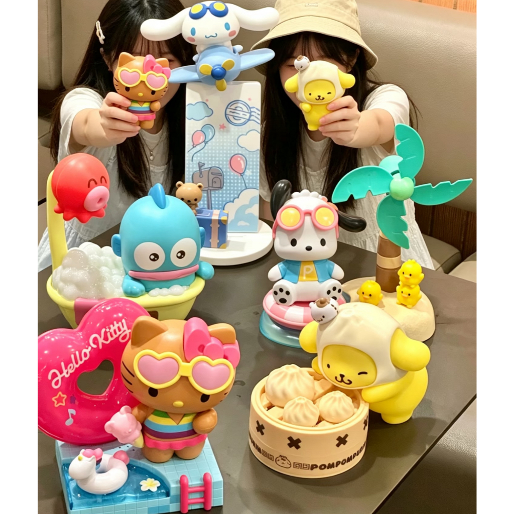2026 KFC x Sanrio Collaboration Toy Set，Hanton Bubble Machine