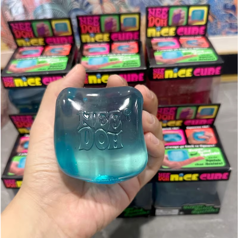 Needoh Nice cube Squishy Gumdrop Fidget Toy with Super Solid Squishy ...