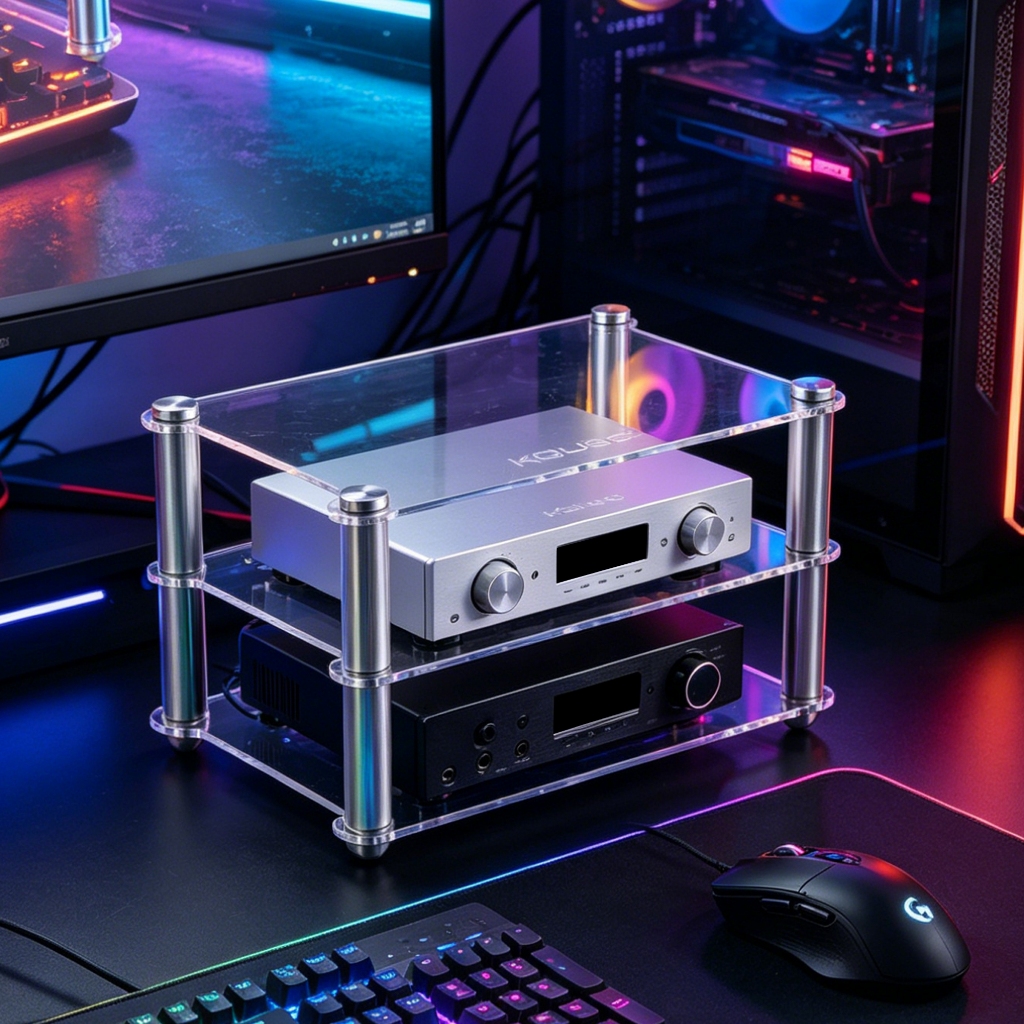 KGUSS amplifier rack HIFI headphone amplifier DAC rack desktop Solid ...