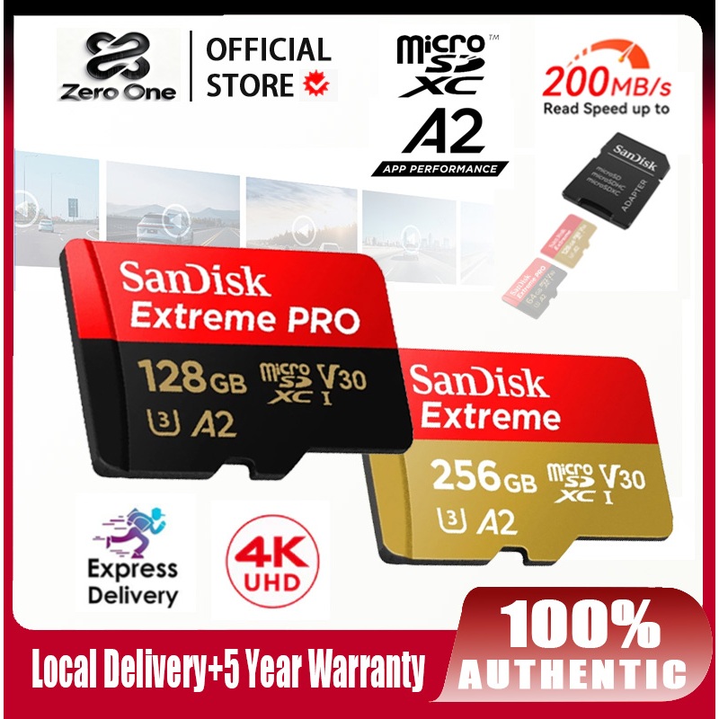 SanDisk Extreme Pro / Extreme microSD Card 64GB | 128GB | 256GB | 512GB ...