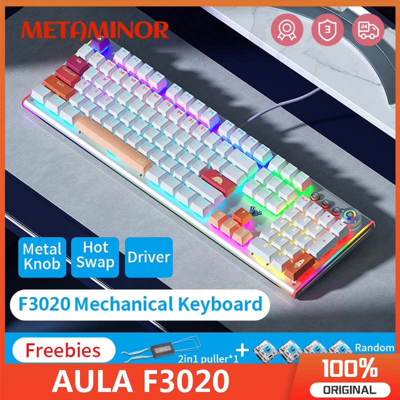 Aula F3020 Hot Swap Gaming Mechanical Keyboard Macro Programming with ...