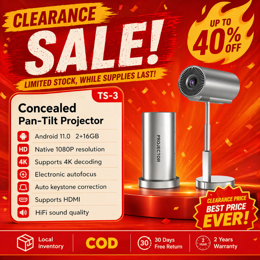 TS-3 Mini Portable Projector Full HD LCD Projector for Classroom Home ...