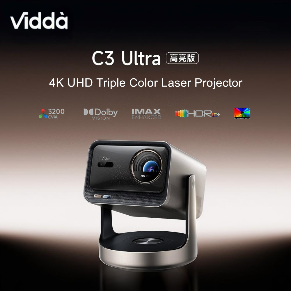 ORIGINAL Hisense Vidda C3 Ultra Highlight 4K UHD Triple Laser Projector ...