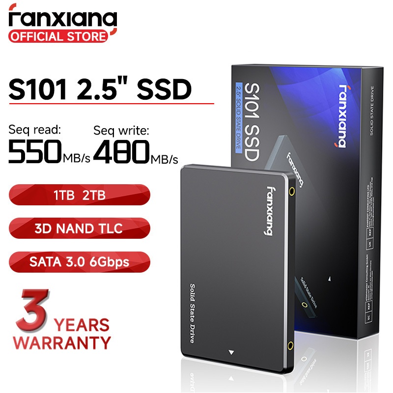 Fanxiang S101 SSD SATA III 3D Nand Internal Solid State Drive (1TB