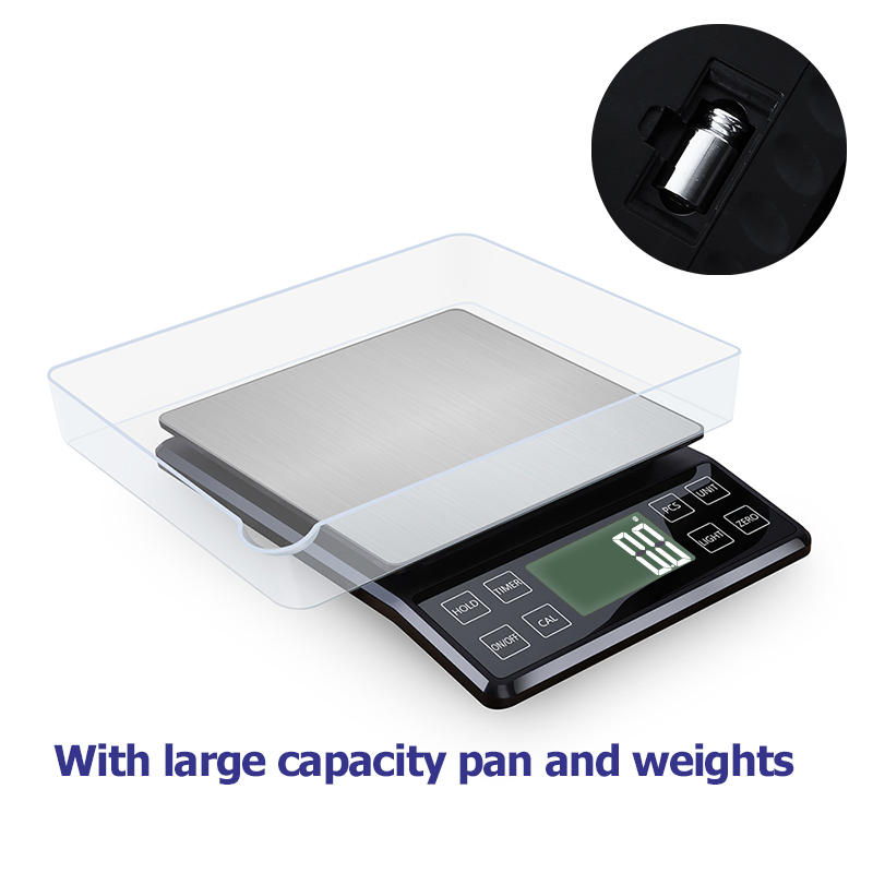 High Precision Kitchen Scale 3kg/5kg/10kg 0.1g Household Food Coffee ...