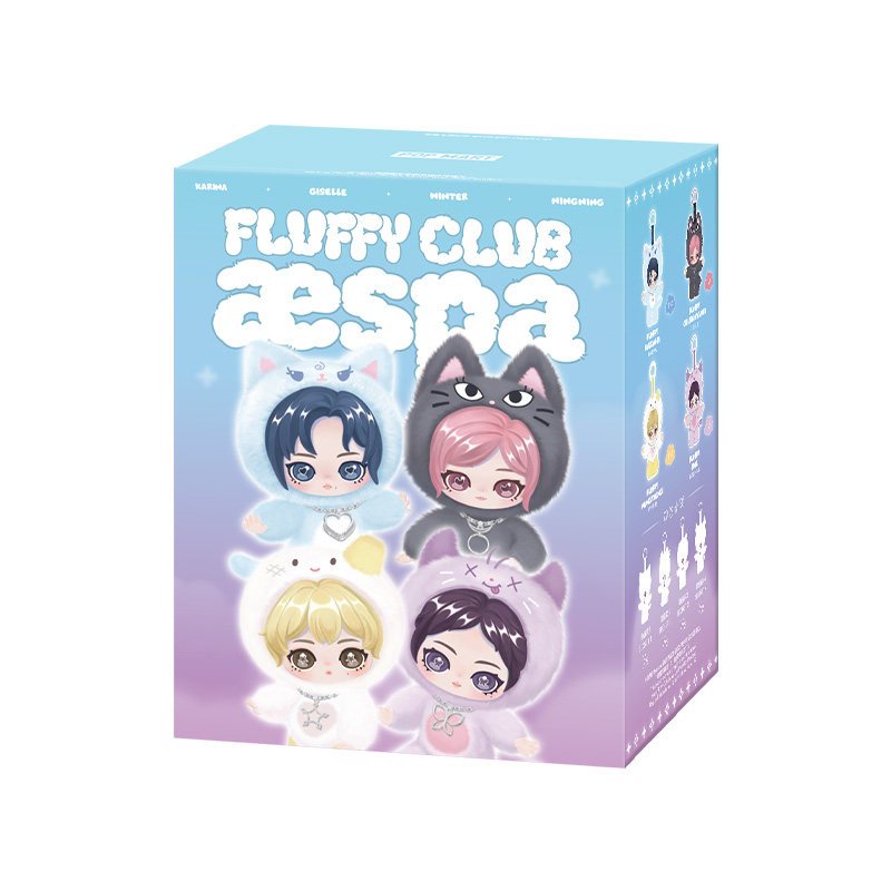 POPMART aespa Fluffy Club Blind Box KARINA GISELLE WINTER NINGNING