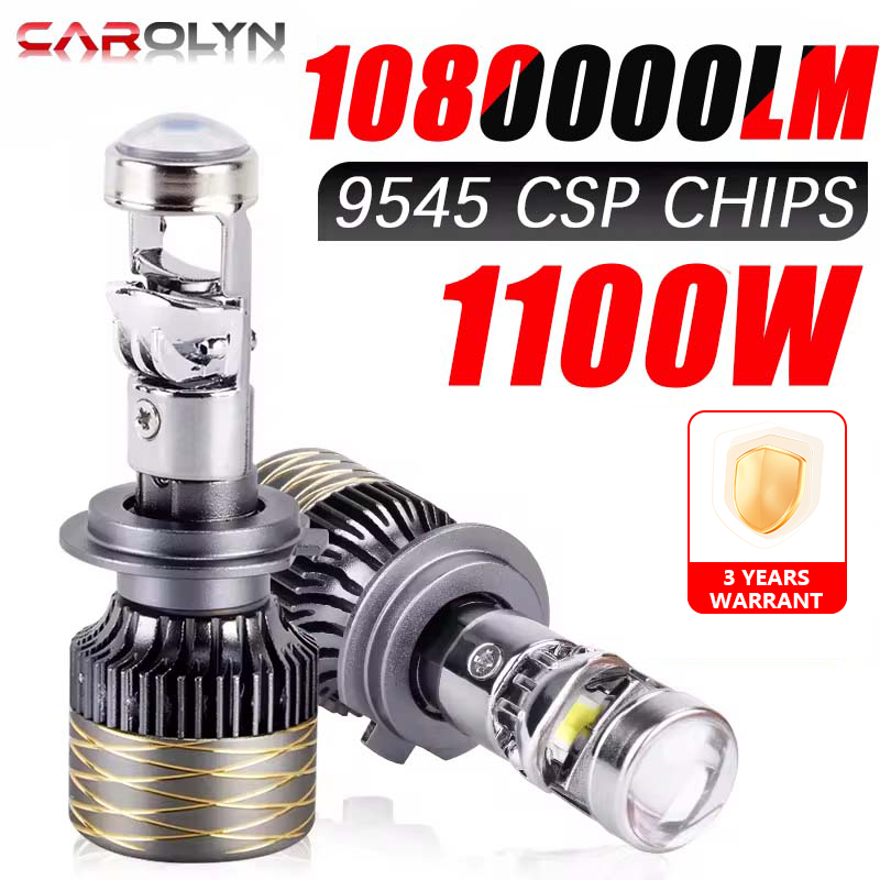 1100W 1080000LM H7 H4 Canbus Car Headlight Mini Lens H11 H8 9005 9006 ...