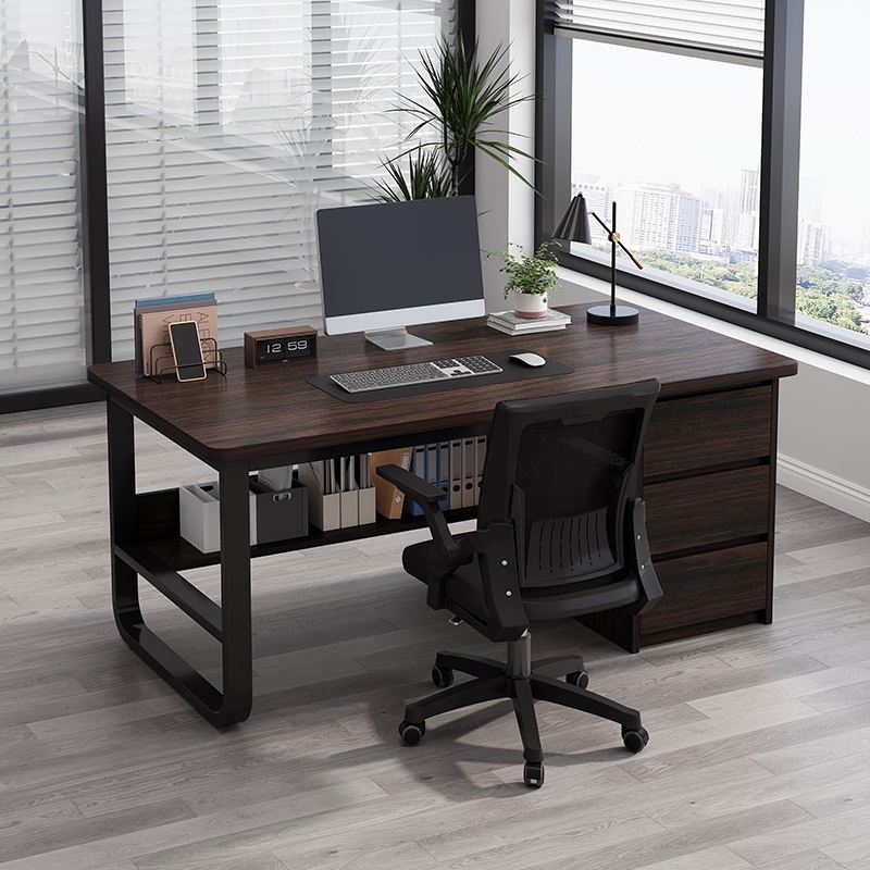 Office desk computer desk and chair combination simple and modern ...