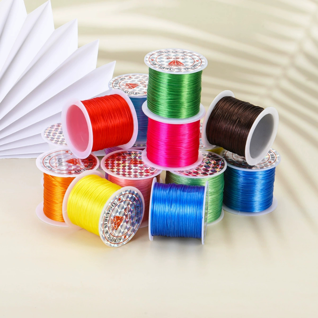 10-40M/roll 0.8mm round elastic bracelet elastic rope, necklace beaded ...