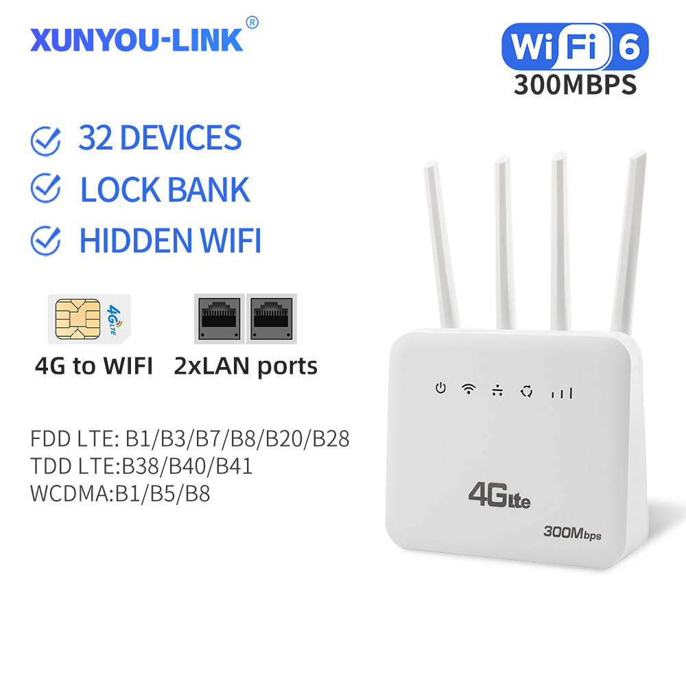 XUNYOU-LINK CLM920 WiFi Router WIFI Modem Unlimited Data Hotspot ...