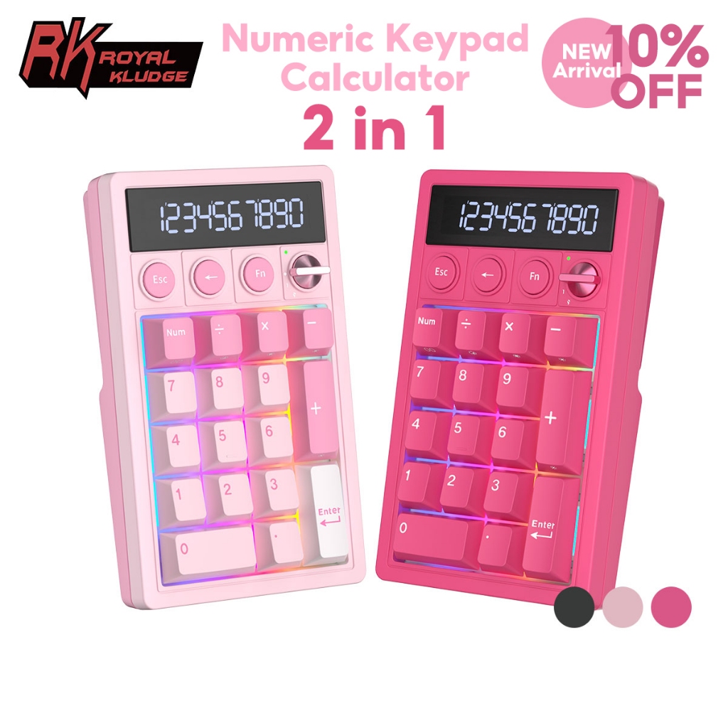 RK RK Royal Kludge M20 Numeric Keypad Calculator 2 In 1 With Toggle ...