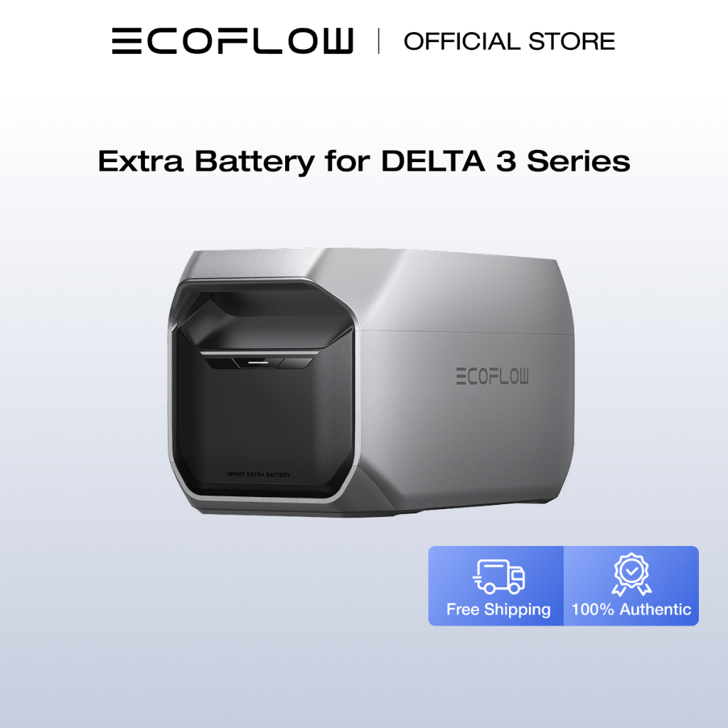EcoFlow DELTA 3 Series Smart Extra Battery, 1024Wh LiFePO4 Expansion Battery  for Power Station DELTA 2/DELTA 3/DELTA 3 Plus/DELTA 3 1500 | Shopee  Malaysia
