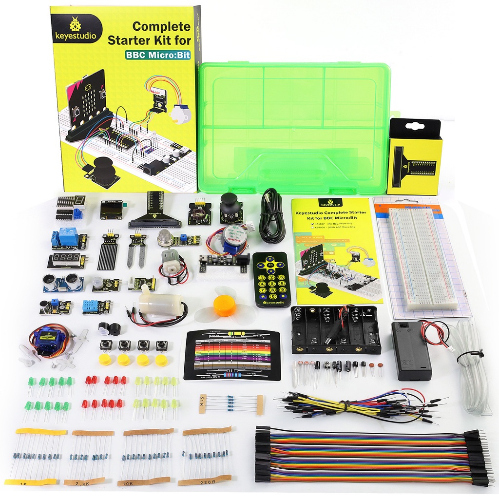 Keyestudio Microbit V2 Complete Starter Kit for BBC Micro:bit V2 DIY ...