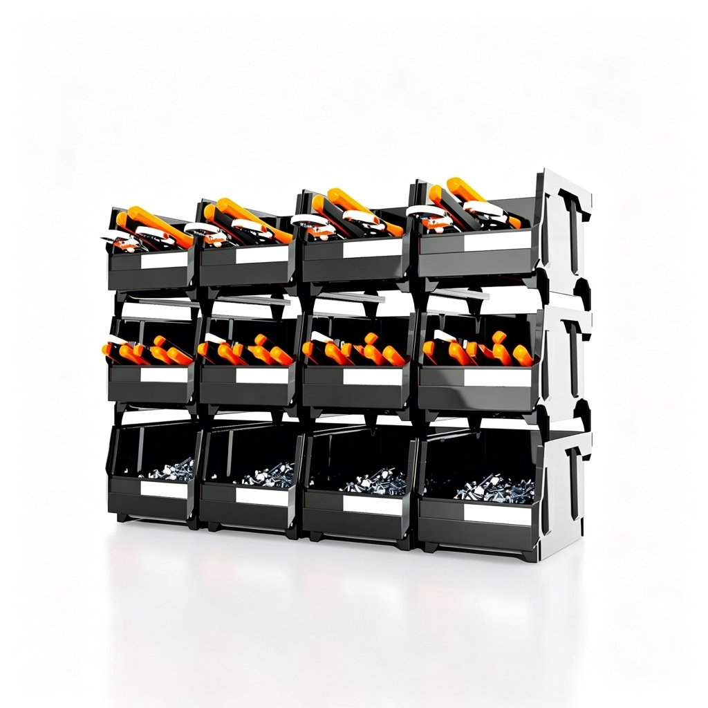 V2 Black Parts Storage Bin 12pcs 200*130*110mm Combination Set ...