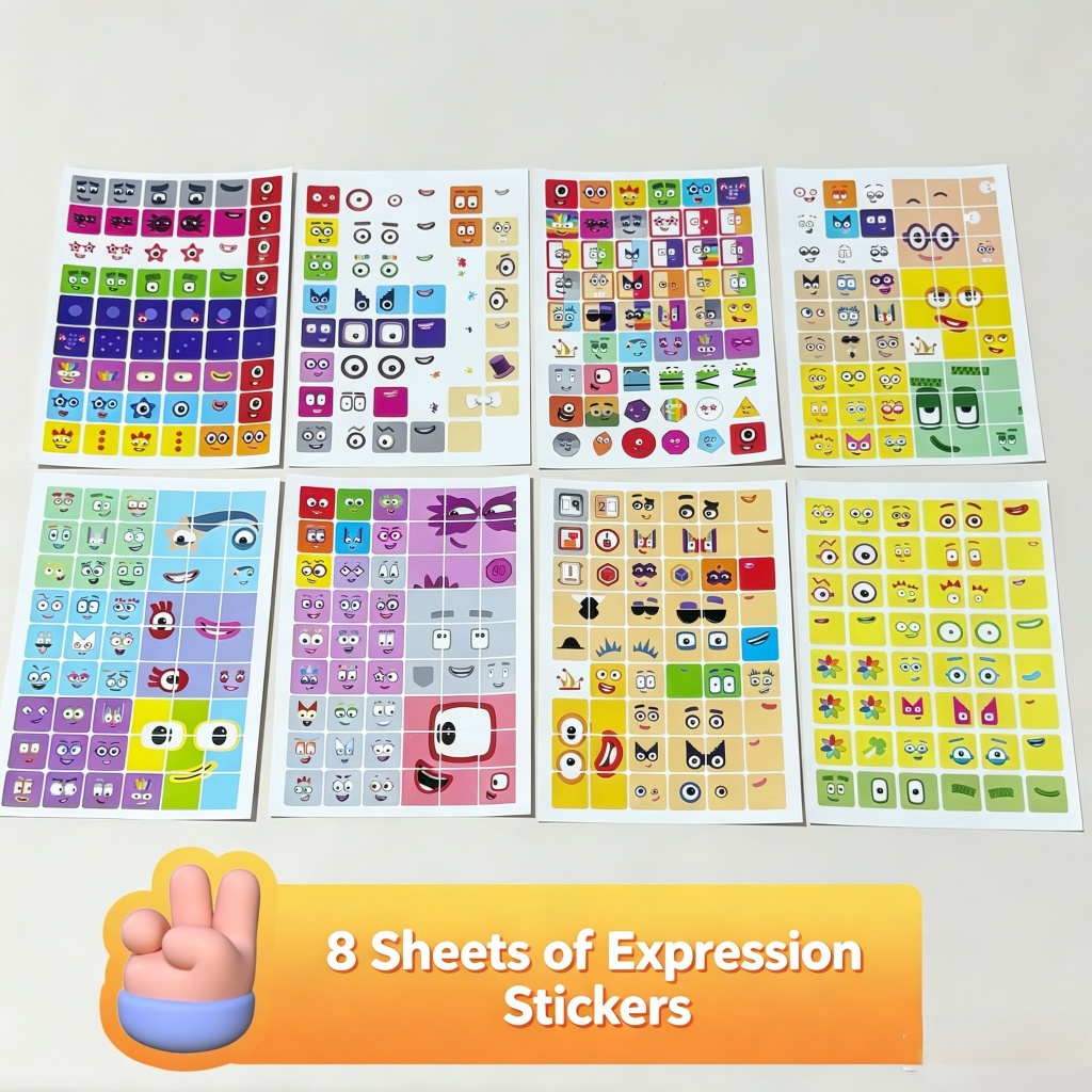 Numberblocks Digital Building Block Emoji Stickers Children Mathematics ...