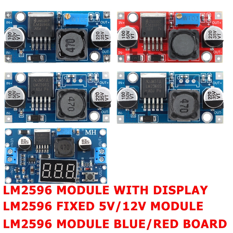 LM2596S DC-DC Buck Converter Step Down Power Module 3A Adjustable ...
