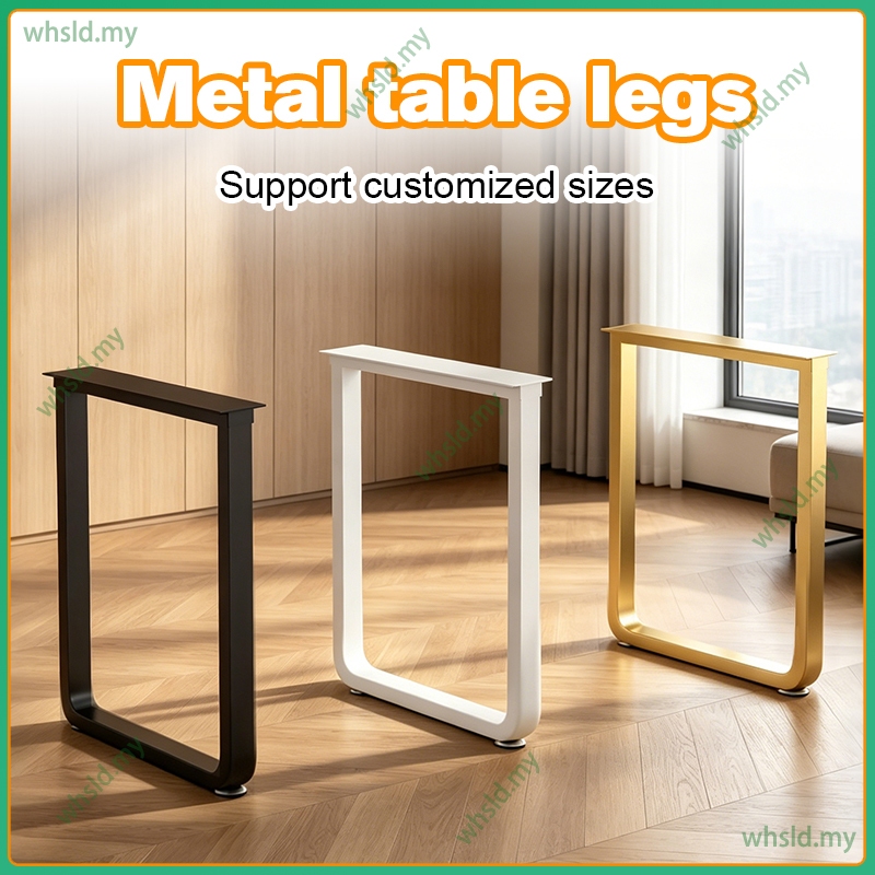 Custom Iron Art Table Legs U-Shaped Folding Desk Support Frame Bar ...