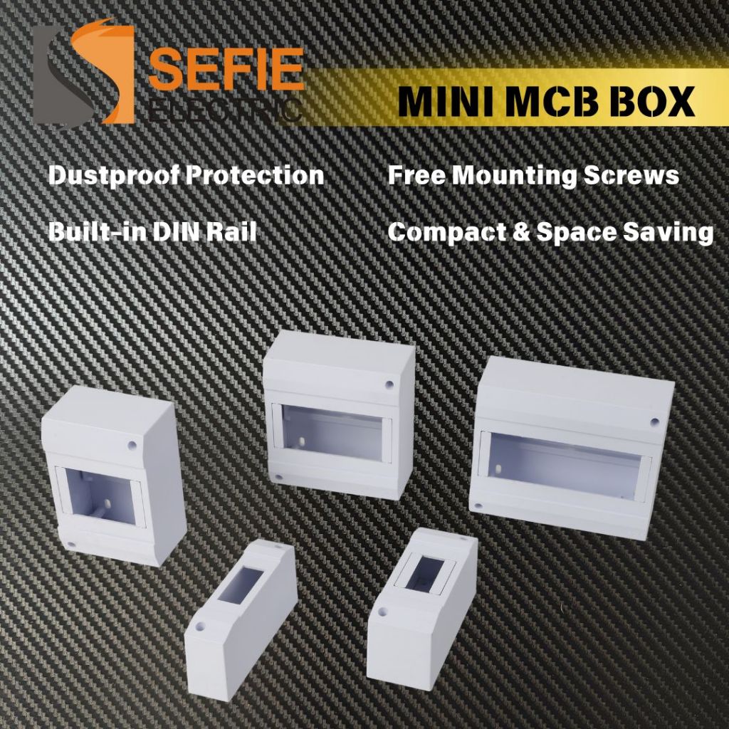 Mini MCB Box DIN Rail Breaker Enclosure 1 2 4 6 8 Way Dustproof ...