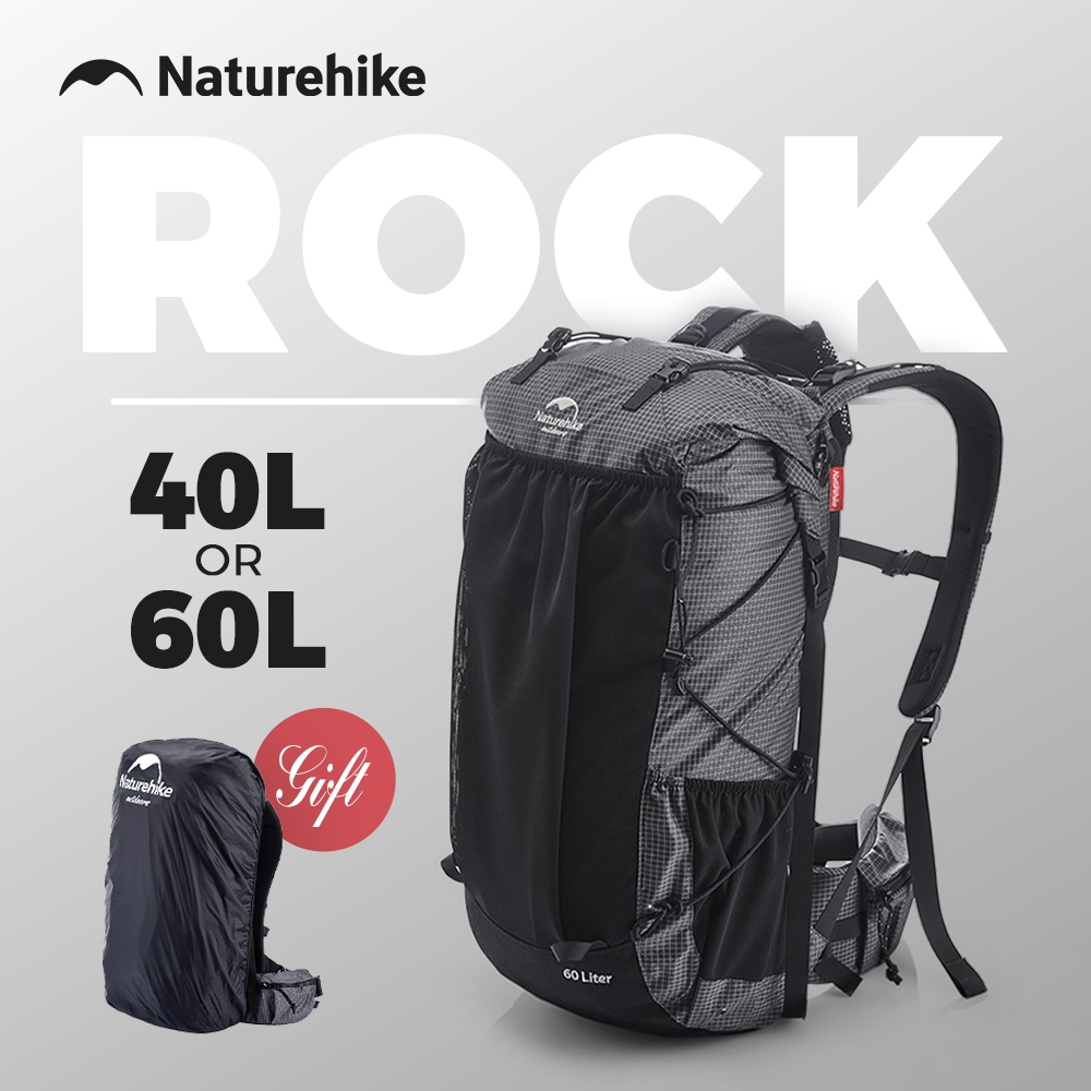 Naturehike Rock Backpack Hiking Backpack Outdoor Sports Bag 60+5L Large ...