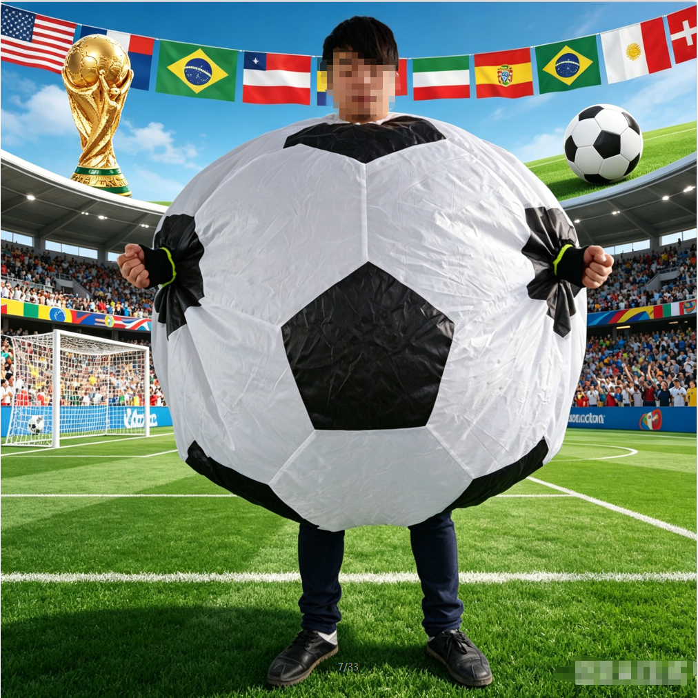 FIFA World Cup Football Inflatable Costume Boys Girl Party Cosplay ...