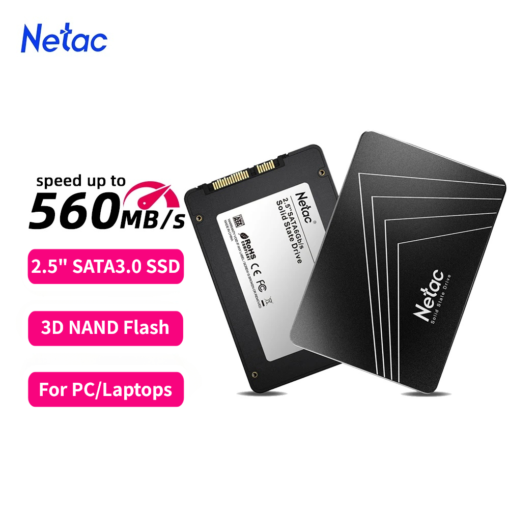 Netac 120GB Internal SSD 2.5inch SATAIII 6GB/s Solid State Drive for PC ...