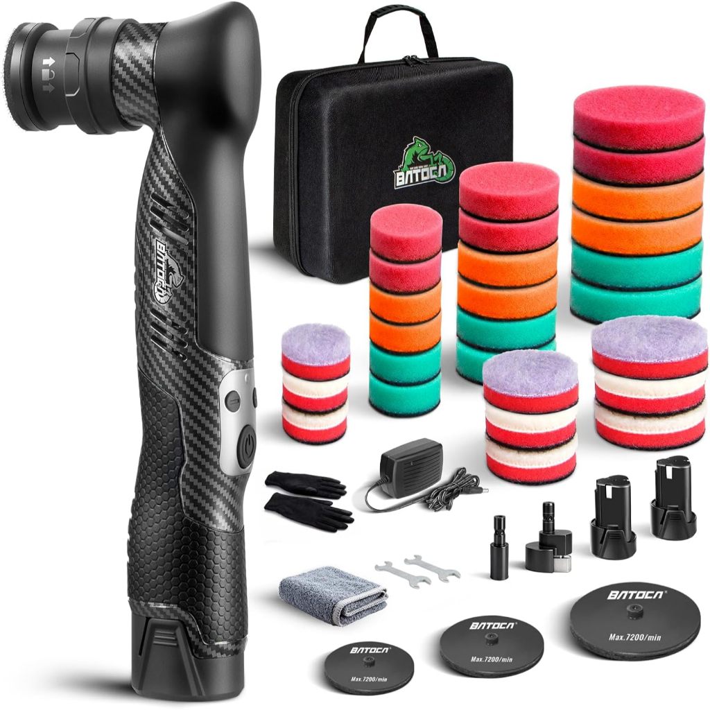 BATOCA S5 Cordless Mini Car Polisher Buffer Sander Dual Action Rotary ...