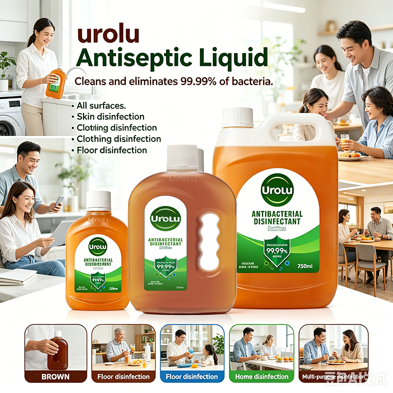 Urolu Brown Disinfectant Liquid 250ml 750ml– Kills 99.9% Bacteria for ...