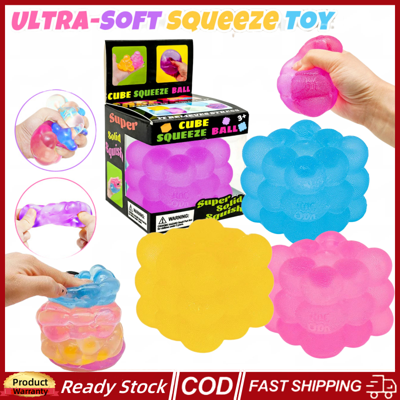 (Ship IN 12H) NeeDoh Colorful Round Squeeze Ball Nice Cube Squishy ...