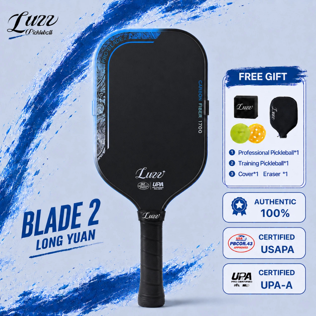 Luzz Pickleball Paddle Pro Blade2 Long Yuan - Large Sweet Spot, Durable ...