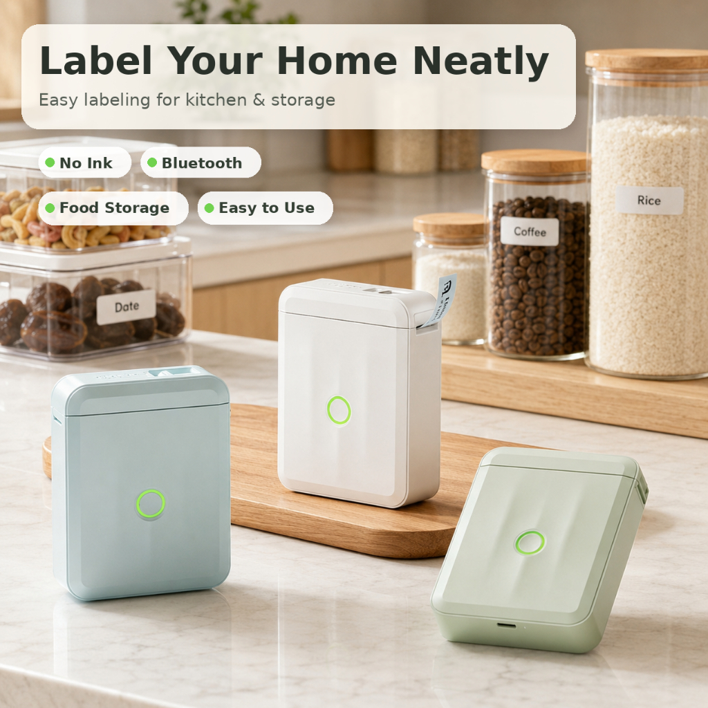 Niimbot D110 Compact Bluetooth Label Printer | No Ink, No Mess, Perfect ...