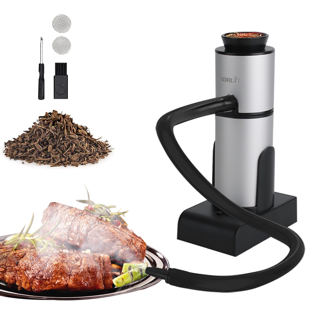 BORUiT SK306B Upgrade Portable Smoking Gun Wood Cocktail Smoker ...