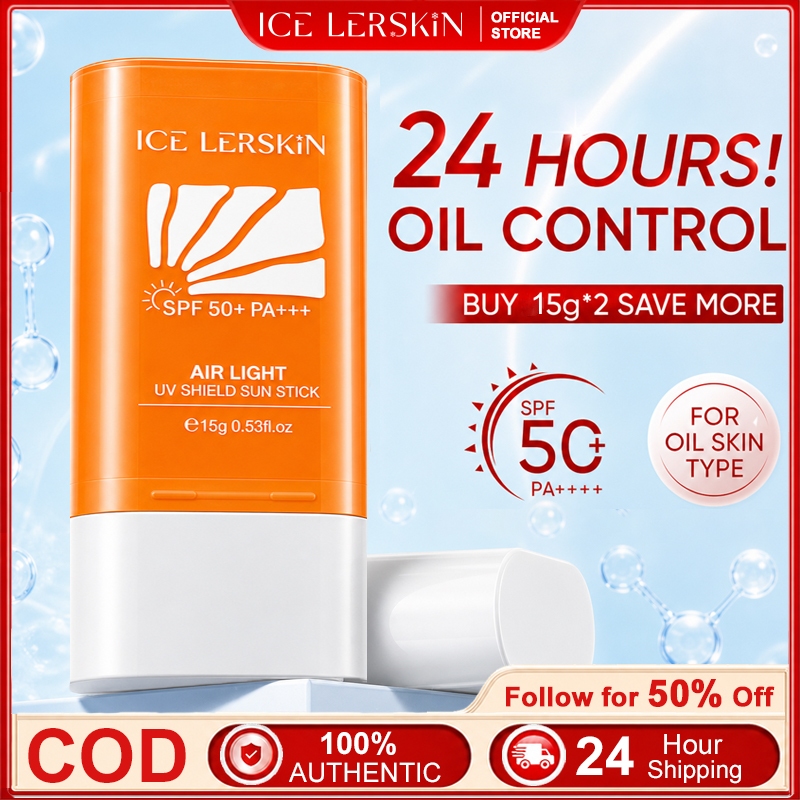 ICE LERSKIN Sunscreen Stick SPF 50+ PA+++ UV Protection | Oil Control ...