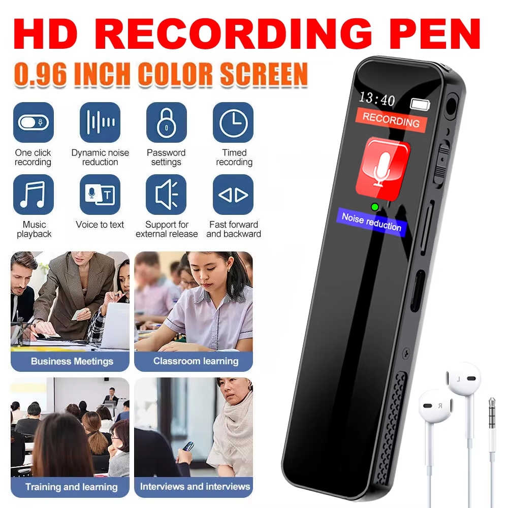 Digital Voice Recorder Pen Playback MP3 Player Portable Voice Activated ...