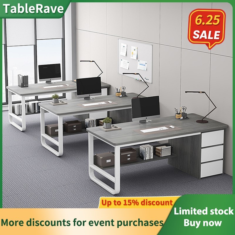 Simple modern office desk for single employees, easy multi-person ...