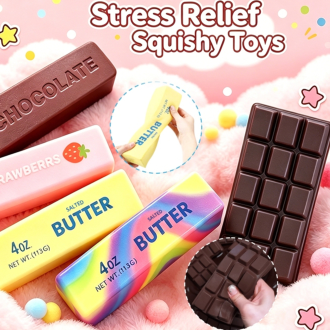 butter squishy Fun Slow Rising Taba cheese strawberry Chocolate squishy ...