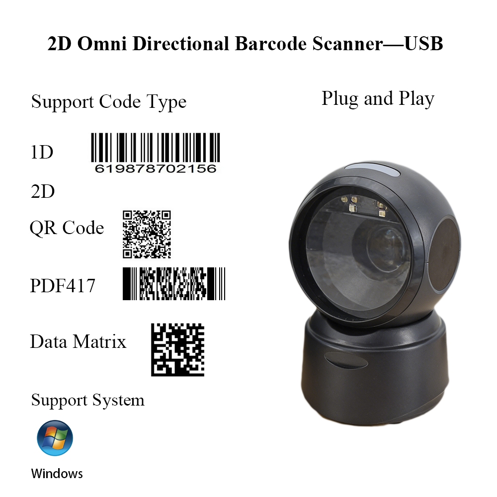 High Speed Platform 1d 2d Barcode Scanner Omni direction QR code ...