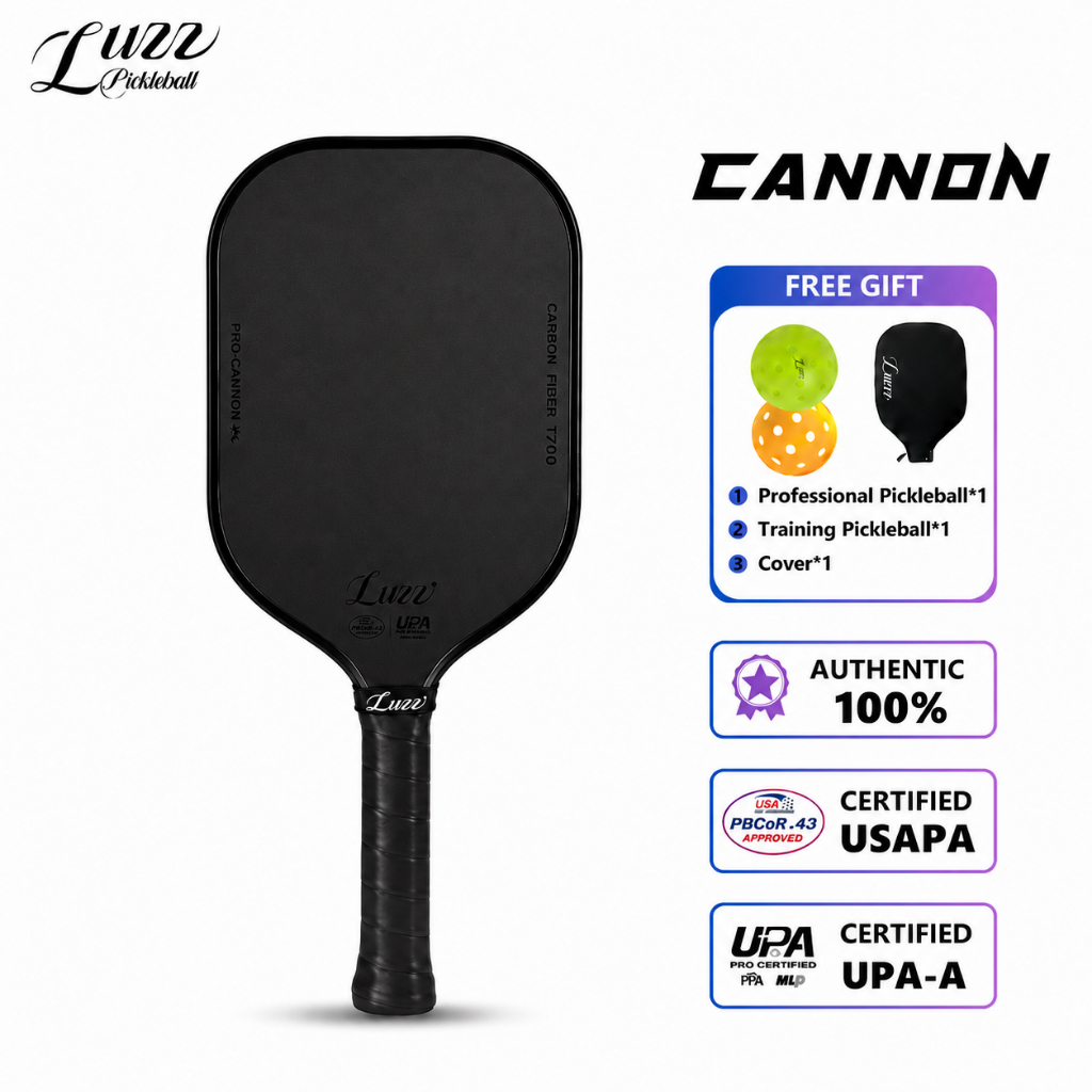 Luzz Pickleball Paddle Cannon Paddle T700 Carbon Friction Surface ...