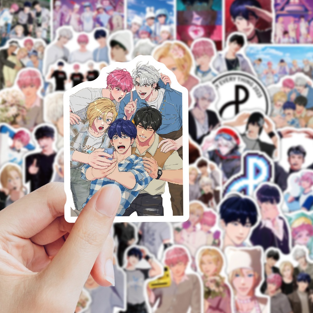 72pcs PLAVE Cute Cartoon Stickers DIY Waterproof Stickers Travel Case ...