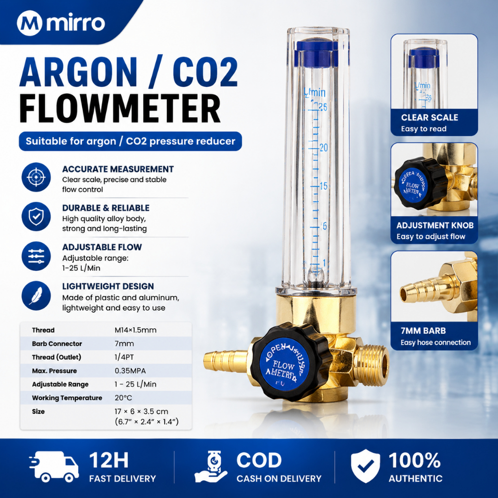Mirror-Life CO2 Argon Welding Machine Gas Flow Meter is a gas meter ...