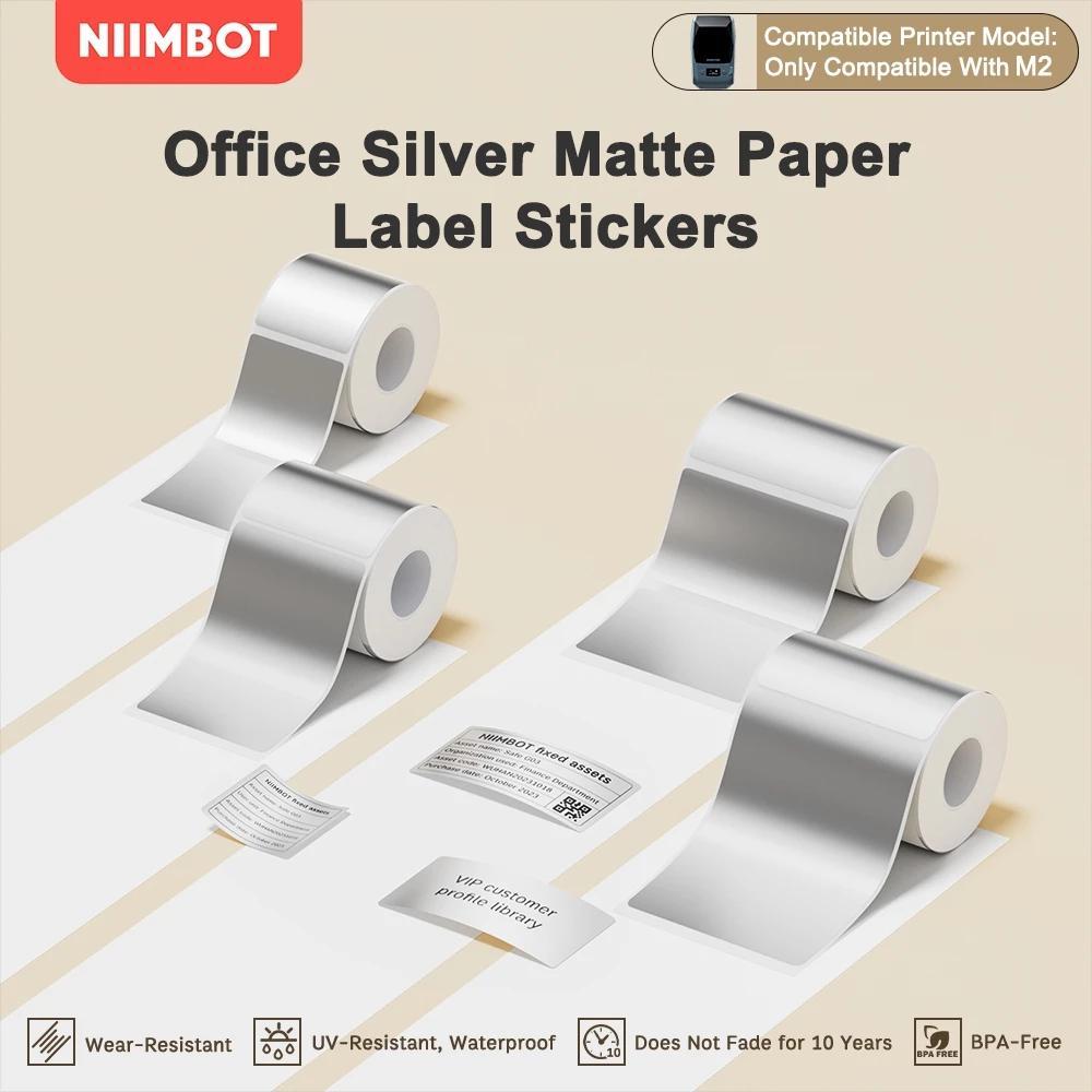 Niimbot M2/M3 Silver Label Heat Transfer Print Paper Fixed Asset ...